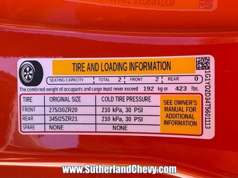 Used 2026 Chevrolet Corvette Z06 w/ Battery Protection Package RWD image 35