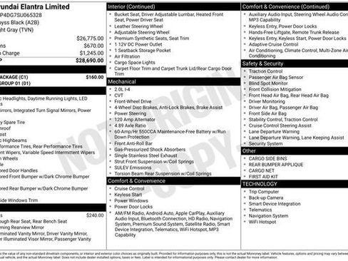 New 2025 Hyundai Elantra Limited w/ Cargo Package image 18