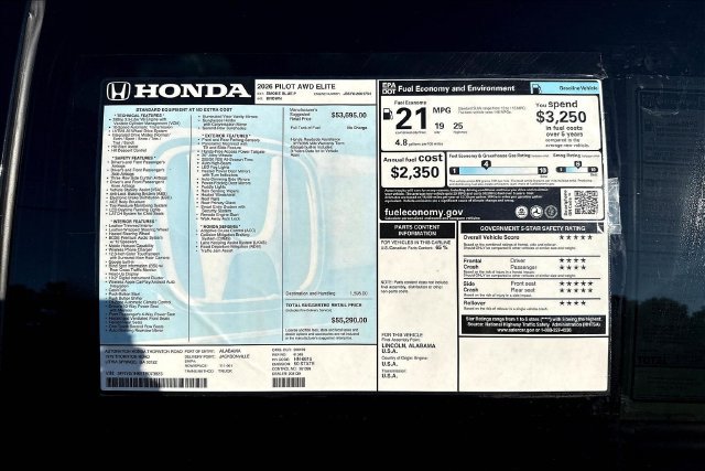 New 2026 Honda Pilot Elite image 14