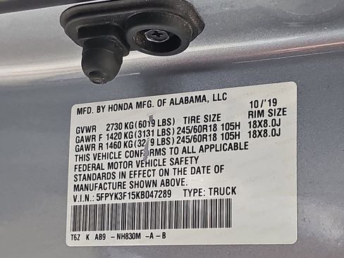 Used 2019 Honda Ridgeline Sport image 41