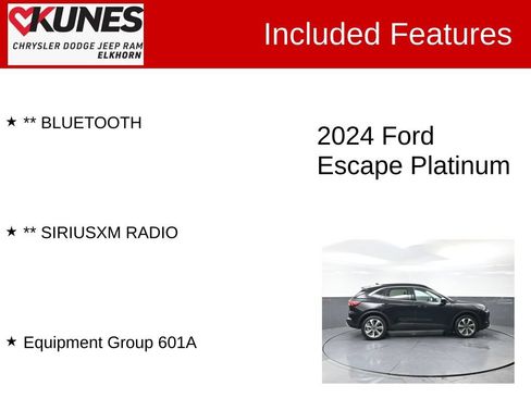 Used 2024 Ford Escape Platinum AWD/4WD image 3