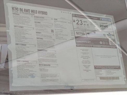 Certified 2026 Volvo XC90 B6 Plus w/ Protection Package AWD/4WD image 20