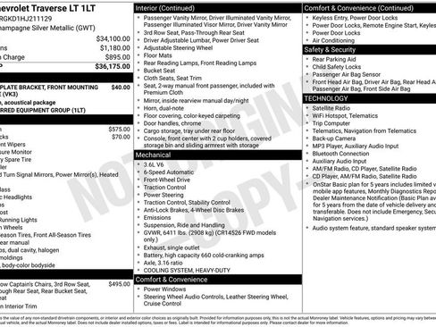 Used 2017 Chevrolet Traverse LT FWD image 4
