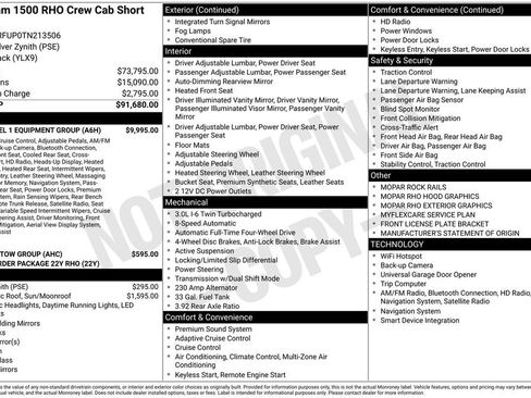 New 2026 RAM 1500 RHO w/ RHO Level 1 Equipment Group AWD/4WD image 4