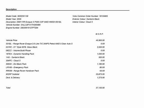 Used 2026 Land Rover Range Rover Evoque S image 27