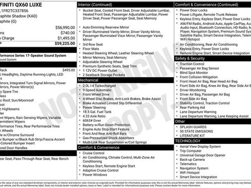 Used 2026 INFINITI QX60 Luxe image 43