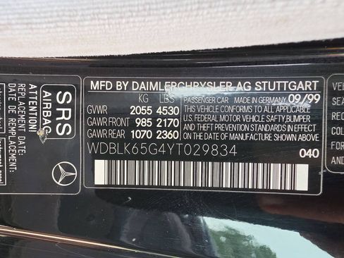 Used 2000 Mercedes-Benz CLK 320 Cabriolet image 23