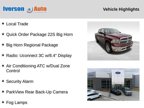 Used 2017 RAM 1500 Big Horn AWD/4WD image 2