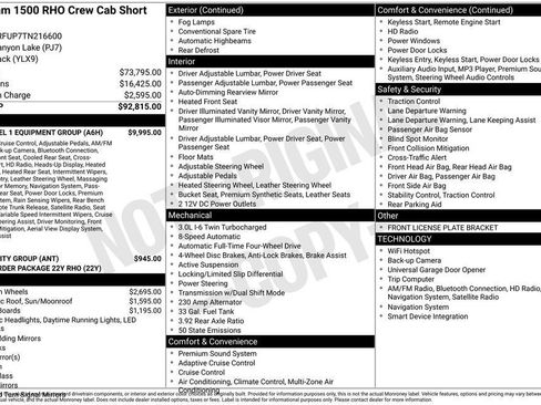 New 2026 RAM 1500 RHO w/ RHO Level 1 Equipment Group image 8