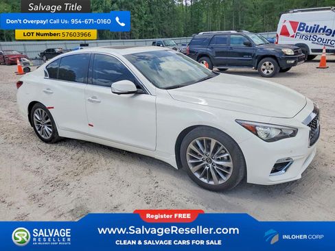 Used 2022 INFINITI Q50 Luxe w/ Cargo Package RWD image 5
