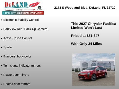 New 2027 Chrysler Pacifica Limited FWD image 12