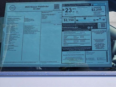 New 2026 Nissan Pathfinder SV FWD image 17