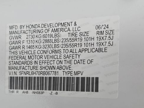Certified 2024 Honda Odyssey Sport image 37