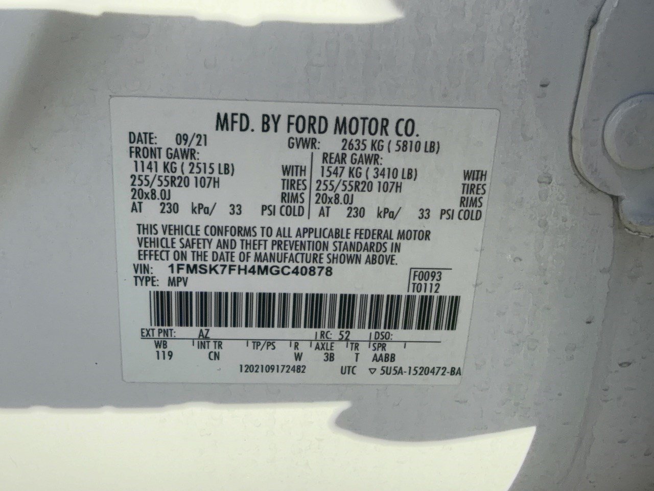 Used 2021 Ford Explorer Limited w/ Equipment Group 301A RWD image 31