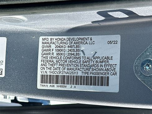 Used 2022 Honda Accord Sport image 27