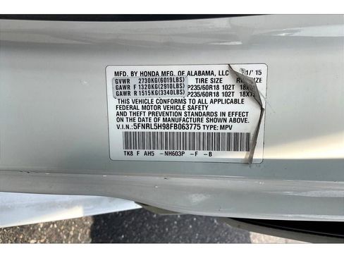 Used 2015 Honda Odyssey Touring Elite image 34