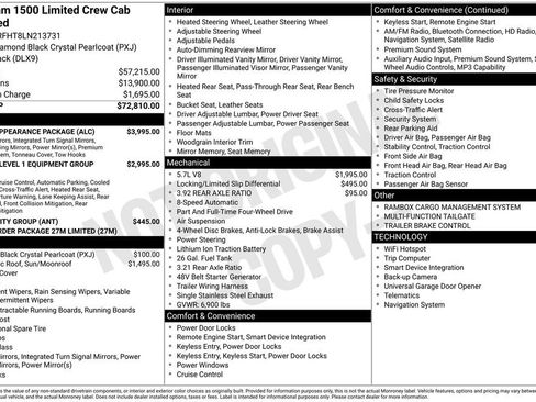 Certified 2020 RAM 1500 Limited w/ Black Appearance Package AWD/4WD image 12