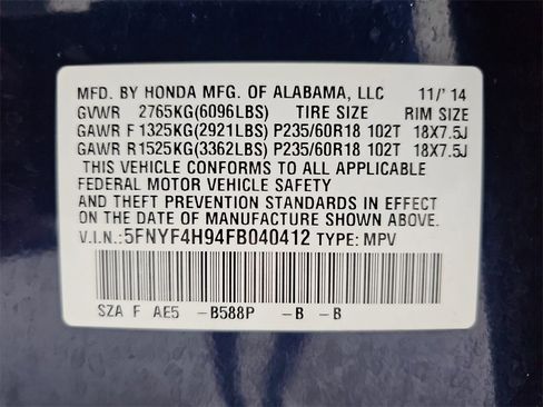 Used 2015 Honda Pilot Touring image 57