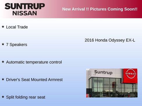 Used 2016 Honda Odyssey EX-L image 2