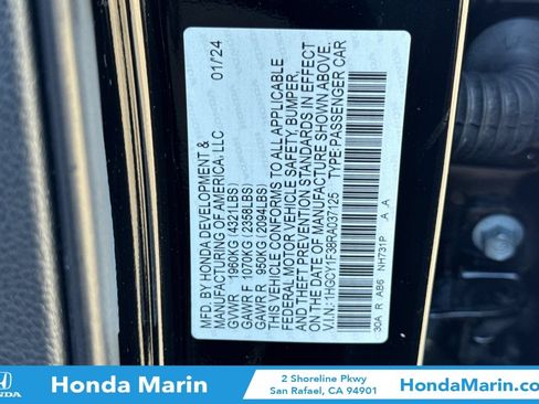 Certified 2024 Honda Accord EX image 34