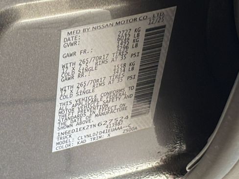 Used 2026 Nissan Frontier PRO-4X AWD/4WD image 24