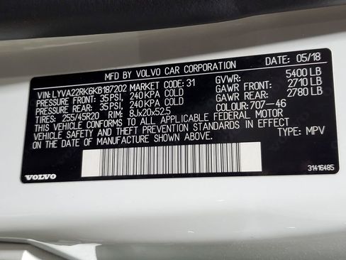 Used 2019 Volvo XC60 T6 Momentum w/ Advanced Package AWD/4WD image 44