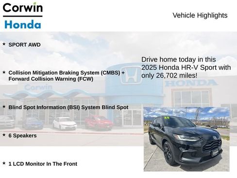 Used 2025 Honda HR-V Sport image 6