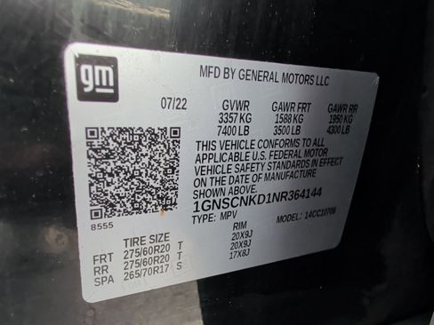 Used 2022 Chevrolet Tahoe LT w/ Luxury Package RWD image 38