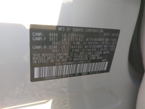 Certified 2025 Subaru Ascent Premium image 34