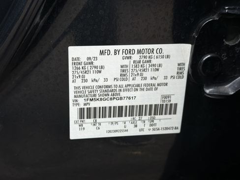 Used 2023 Ford Explorer ST w/ Equipment Group 401A AWD/4WD image 37