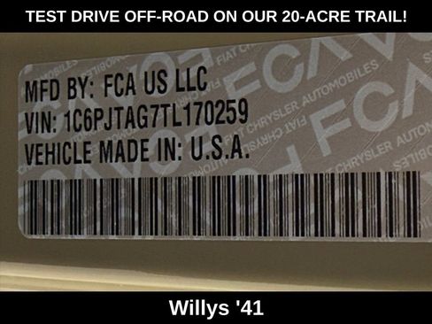New 2026 Jeep Gladiator Willys image 39