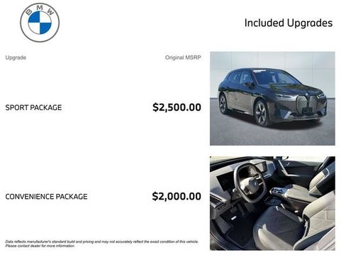 Certified 2023 BMW iX xDrive50 w/ Sport Package AWD/4WD image 3