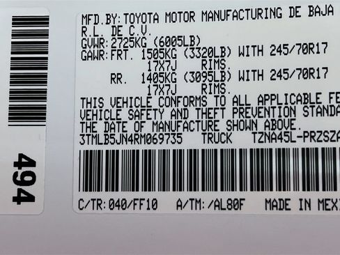 Certified 2024 Toyota Tacoma SR5 AWD/4WD image 26