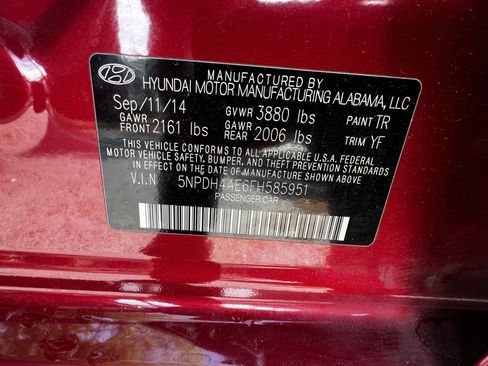 Used 2015 Hyundai Elantra Limited w/ Option Group 05 image 50