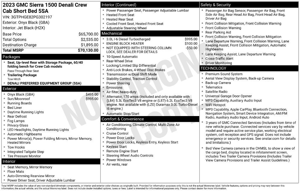 Used 2023 GMC Sierra 1500 Denali RWD image 5