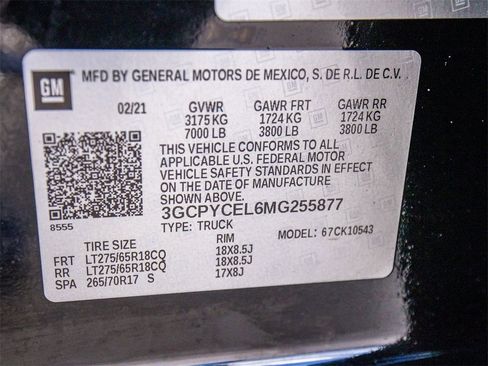 Used 2021 Chevrolet Silverado 1500 Custom Trail Boss w/ LPO, Dark Essentials Package image 27