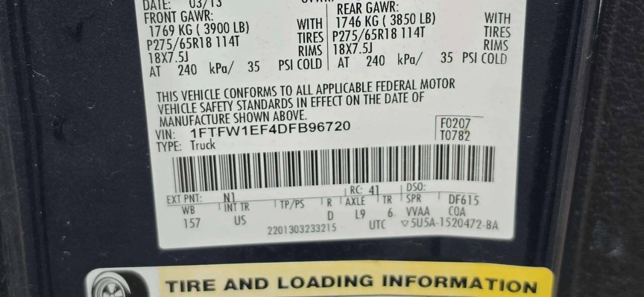 Used 2013 Ford F150 XLT w/ XLT Chrome Pkg AWD/4WD image 10