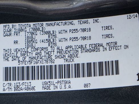 Used 2015 Toyota Tundra SR5 w/ SR5 Upgrade Package image 49