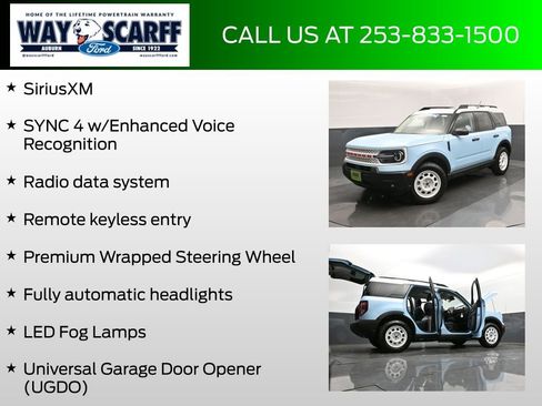 New 2025 Ford Bronco Sport Heritage w/ Convenience Package AWD/4WD image 12
