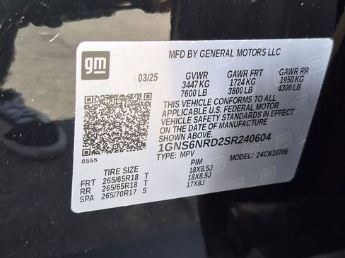Certified 2025 Chevrolet Tahoe LT AWD/4WD image 27