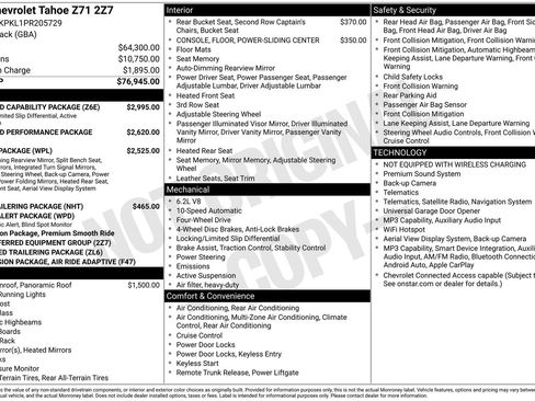 Used 2023 Chevrolet Tahoe Z71 w/ Off-Road Capability Package AWD/4WD image 15