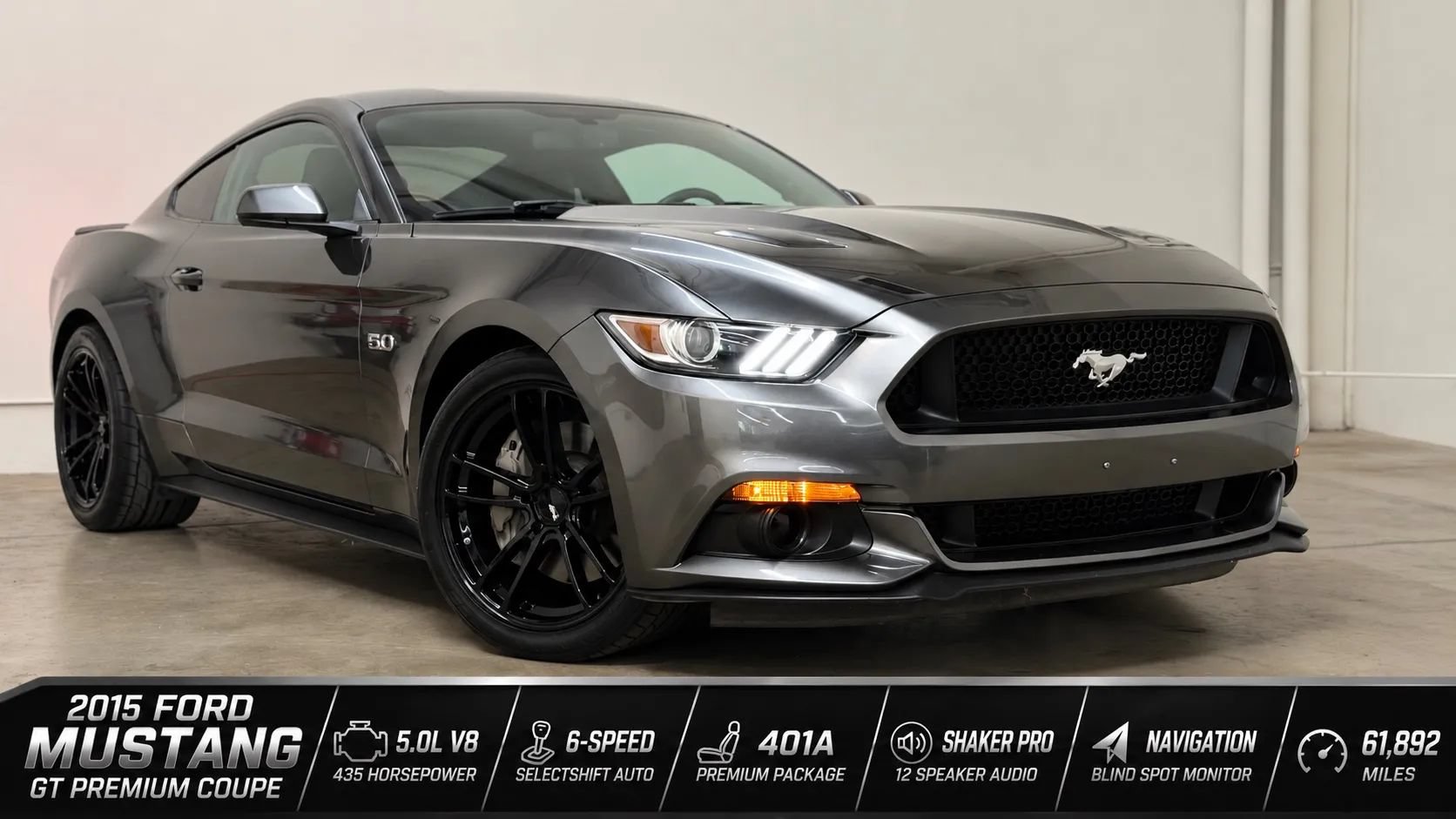 Used 2015 Ford Mustang GT Premium w/ Equipment Group 401A RWD image 1