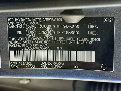 Used 2021 Toyota 4Runner Nightshade AWD/4WD image 33
