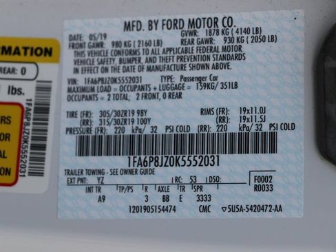 Used 2019 Ford Mustang Shelby GT350R w/ GT350R Equipment Group 920A RWD image 32