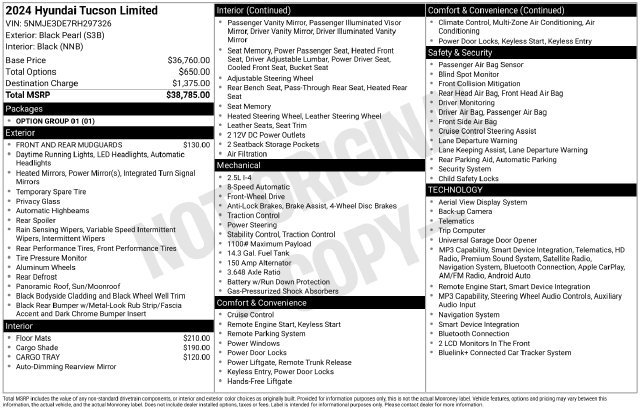 Certified 2024 Hyundai Tucson Limited FWD image 37