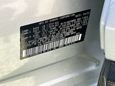 Used 2022 Subaru Ascent Touring w/ Popular Package #2A AWD/4WD image 27