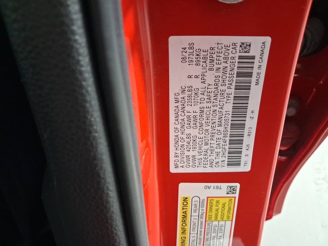 Certified 2025 Honda Civic Sport Touring image 38