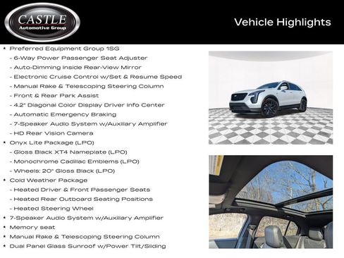 Used 2023 Cadillac XT4 Sport w/ LPO, Onyx Lite Package image 4