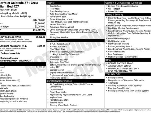 Used 2026 Chevrolet Colorado Z71 w/ Technology Package image 16