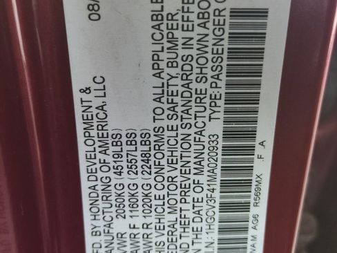 Certified 2021 Honda Accord EX image 33